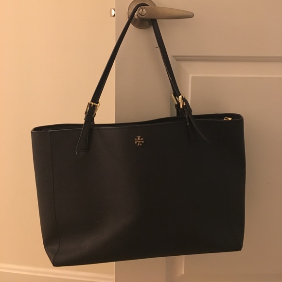 Tory Burch Handbags - Large Navy Tory Burch York Tote
